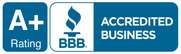 BBB Accredited Business, A+ rating